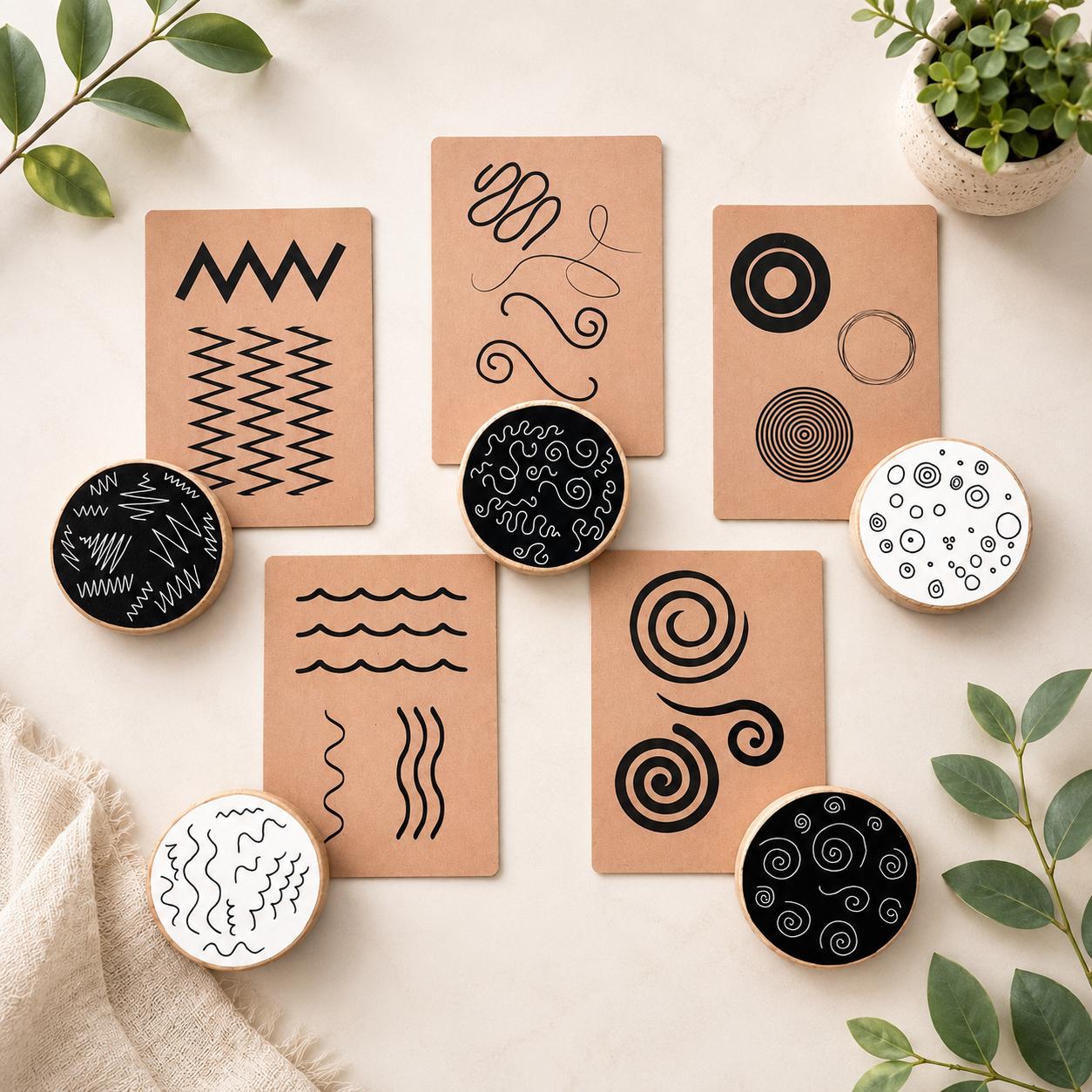 The Mark Making Collection (set of 8 cards - with words)