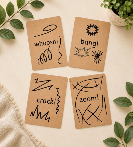 The Firework Collection (set of 4 cards - with words)